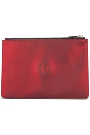 Maison Margiela Leren clutch met metallic