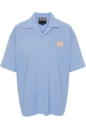 VERSACE Katoenen poloshirt met logo