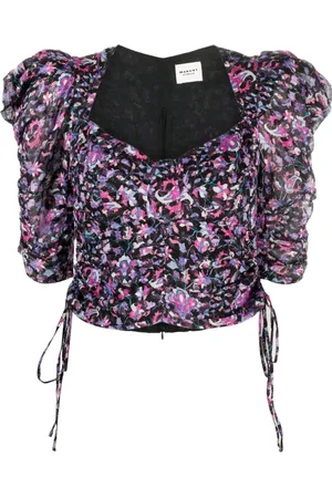Marant Etoile Galaor blouse met pofmouwen