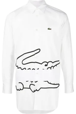 Comme des Garçons X Lacoste katoenen overhemd