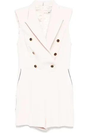 Elisabetta Franchi Playsuit met dubbele rij knopen