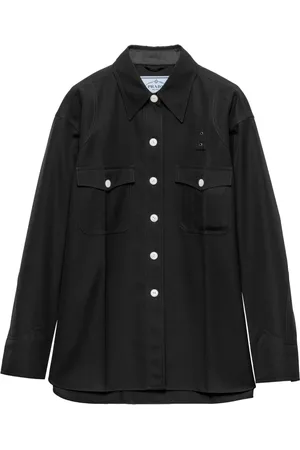 Prada Wollen gabardine jas