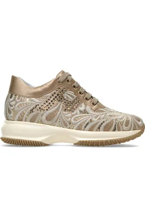 Hogan Interactive sneakers met geborduurde bloemen