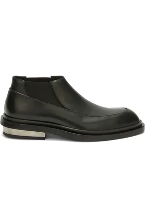 Jil Sander Leren enkellaarzen