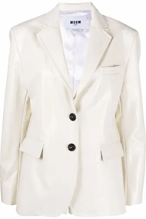 Msgm Leren blazer
