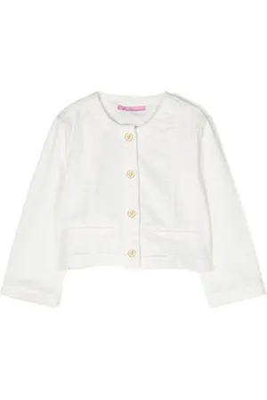 MISS BLUMARINE Shirtjack met twill weving