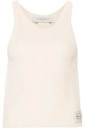 Golden Goose Ribgebreide katoenen tanktop