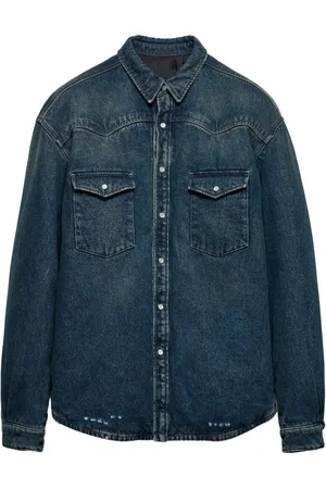 Prada Gewatteerd denim overhemd