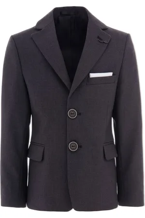M. Moustache Blazer met enkele rij knopen