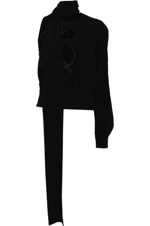 Elie saab Blouse met borduurwerk en uitgesneden details