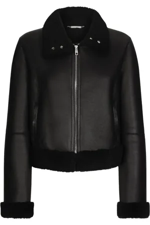 Dolce & Gabbana Leren bikerjack