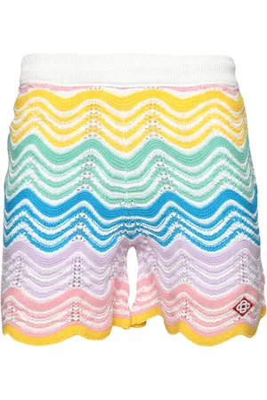Casablanca Gradient Wave gehaakte shorts