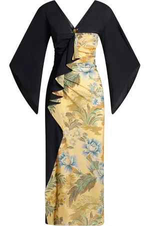 Etro Jurk met bloemenprint en ruches
