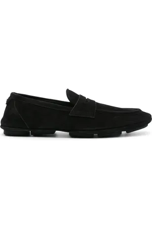 Dolce & Gabbana Suède loafers met logoplakkaat