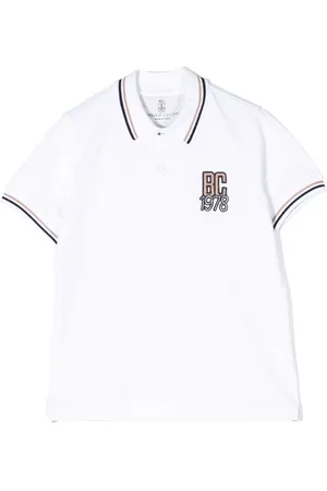 Brunello Cucinelli Poloshirt met geborduurd logo