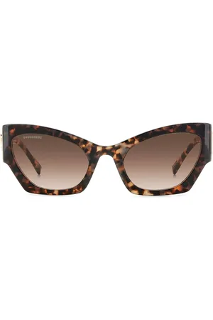 Dsquared2 Zonnebril met schildpadschild