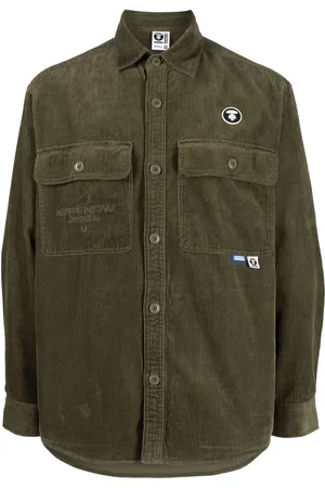 A Bathing Ape Shirtjack met geborduurd logo