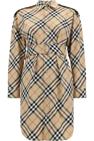Burberry Vintage check katoenen blousejurk