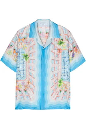 Casablanca Le Plongeon zijden shirt