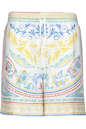 Casablanca Zijden shorts met print