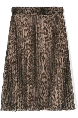 Roberto Cavalli Plooirok met luipaardprint