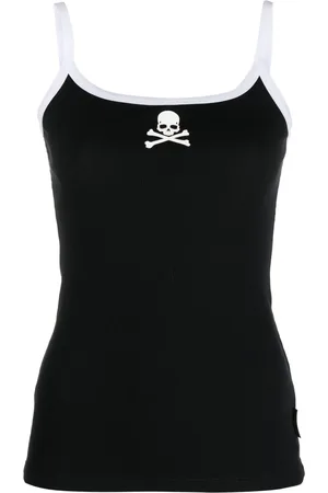 Philipp Plein Tanktop met doodskopprint