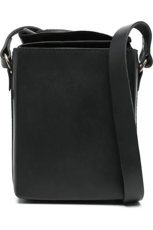 GUIDI Leren bucket messengertas