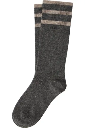 Brunello Cucinelli Sokken met gestreept detail
