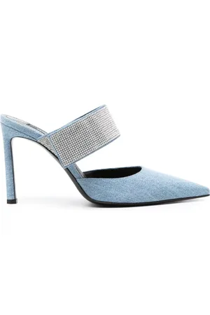 Sergio Rossi Sr Paris denim muiltjes