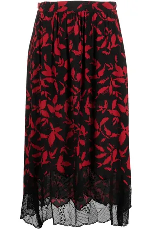 Zadig & Voltaire Rok met bladerprint
