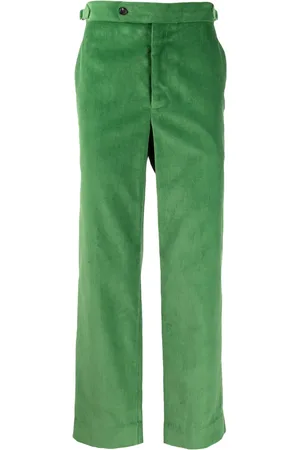 BODE Straight katoenen ribfluwelen broek