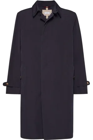 Brunello Cucinelli Trenchcoat met enkele rij knopen