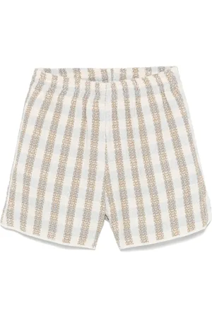 BLUE SKY INN Geruite bouclé shorts