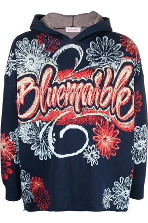 Bluemarble Hoodie met print