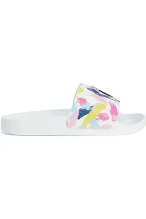Giuseppe Zanotti Brett slippers met print