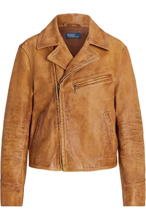 Ralph Lauren Leren bikerjack