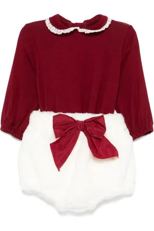 LA STUPENDERIA Romper en shorts met strikdetail