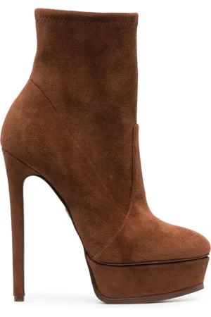 Casadei Flora enkellaarzen met plateauzool