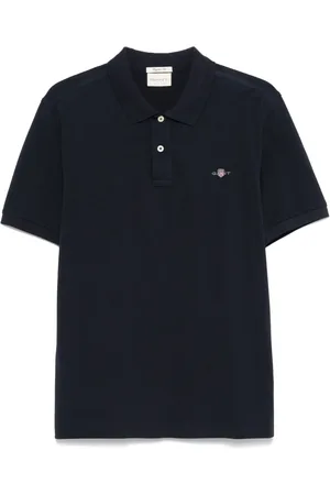 GANT Poloshirt met schildpatroon en korte mouwen