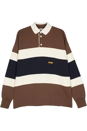 Autry Gestreept jersey poloshirt