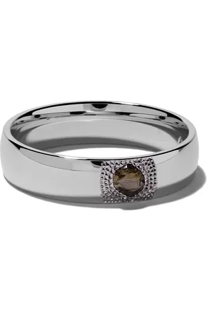 De Beers 18kt witgouden Talisman ring met diamant