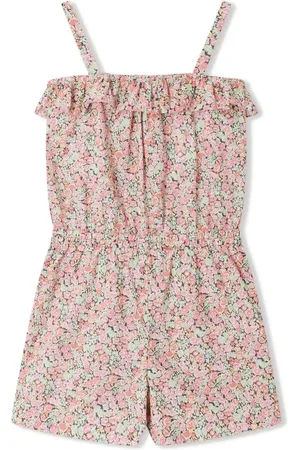 BONPOINT Romper met bloemenprint