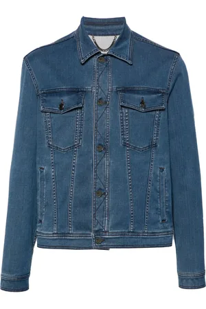 CANALI Denim jack met klassieke kraag