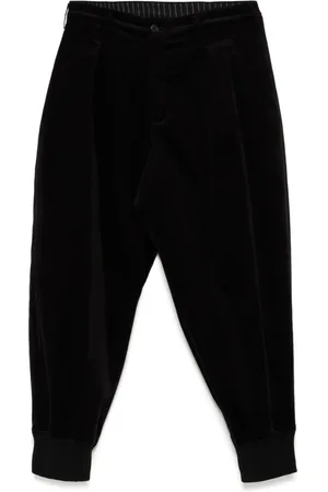 YOHJI YAMAMOTO Fluwelen broek met toelopende pijpen