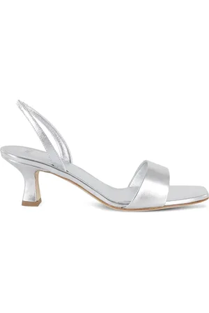 3Juin Sandalen met metallic afwerking