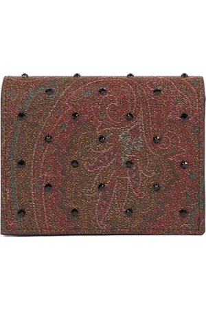 Etro Portemonnee met paisley en stras