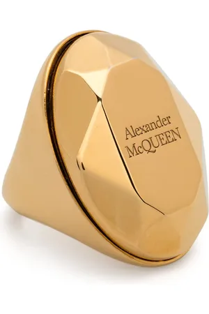 Alexander McQueen Ring met facet