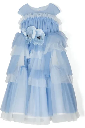 Marchesa Notte Jurk met bloemenpatch