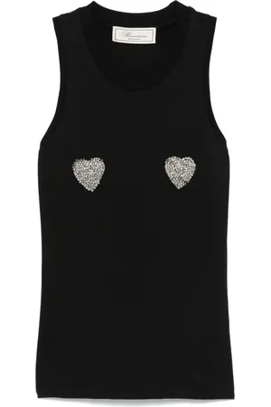 BLUMARINE Tanktop met hartapplicatie