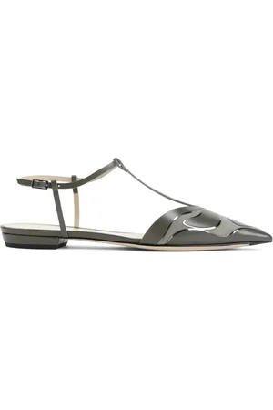 Giorgio Armani Leren ballerina